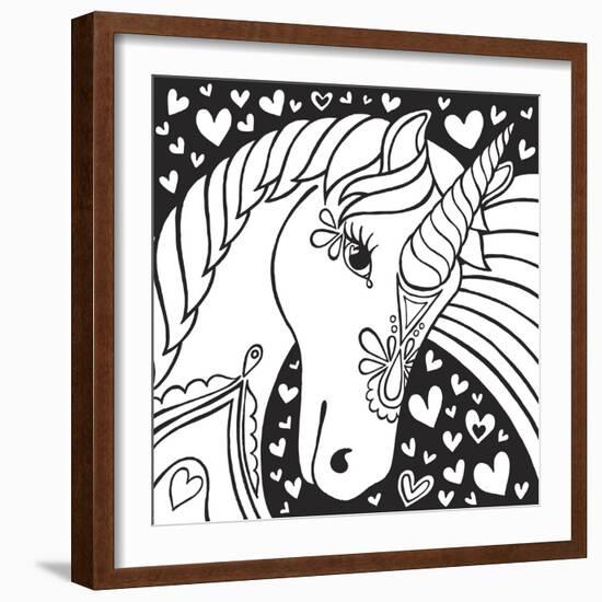 Sweet Unicorn-Hello Angel-Framed Giclee Print