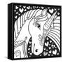 Sweet Unicorn-Hello Angel-Framed Stretched Canvas