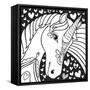 Sweet Unicorn-Hello Angel-Framed Stretched Canvas