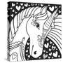 Sweet Unicorn-Hello Angel-Stretched Canvas