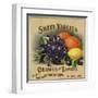 Sweet Violets Brand - Duarte, California - Citrus Crate Label-Lantern Press-Framed Art Print