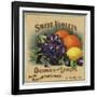 Sweet Violets Brand - Duarte, California - Citrus Crate Label-Lantern Press-Framed Art Print