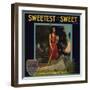 Sweetest of the Sweet Brand - Yuma, Arizona - Citrus Crate Label-Lantern Press-Framed Art Print