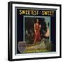 Sweetest of the Sweet Brand - Yuma, Arizona - Citrus Crate Label-Lantern Press-Framed Art Print
