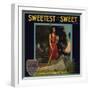 Sweetest of the Sweet Brand - Yuma, Arizona - Citrus Crate Label-Lantern Press-Framed Art Print