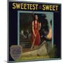 Sweetest of the Sweet Brand - Yuma, Arizona - Citrus Crate Label-Lantern Press-Mounted Art Print