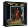 Sweetest of the Sweet Brand - Yuma, Arizona - Citrus Crate Label-Lantern Press-Framed Stretched Canvas