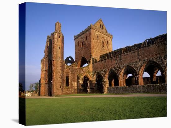 Sweetheart Abbey, Cistercian Abbey, New Abbey, Dumfries and Galloway, Scotland, UK-Patrick Dieudonne-Stretched Canvas