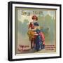 Sweetheart Brand - Highgrove, California - Citrus Crate Label-Lantern Press-Framed Art Print