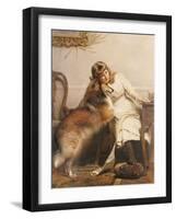 Sweethearts, 1890-Charles Burton Barber-Framed Giclee Print