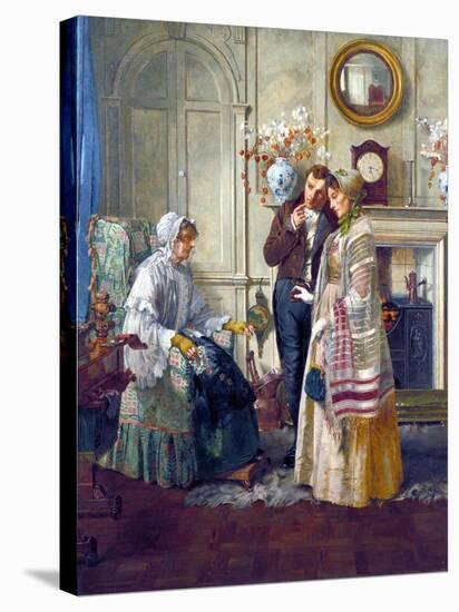 Sweethearts, 1892-Walter Dendy Sadler-Stretched Canvas