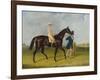 Sweetmeat, a Dark Bay Racehorse with Whitehouse Led by Trainer on a Racecourse, 1845-Herbert-clayton Desvignes-Framed Giclee Print