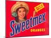 Sweetmex Orange Crate Label-null-Mounted Art Print