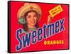 Sweetmex Orange Crate Label-null-Framed Stretched Canvas