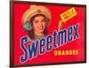 Sweetmex Orange Crate Label-null-Framed Art Print