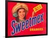 Sweetmex Orange Crate Label-null-Framed Art Print