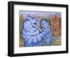 Sweetness Coyed Love into its Smile, C.1935-Louis Wain-Framed Giclee Print