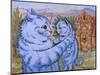 Sweetness Coyed Love into its Smile, C.1935-Louis Wain-Mounted Giclee Print
