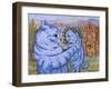 Sweetness Coyed Love into its Smile, C.1935-Louis Wain-Framed Giclee Print