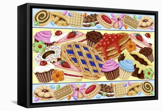 Sweets 3-Kimura Designs-Framed Stretched Canvas
