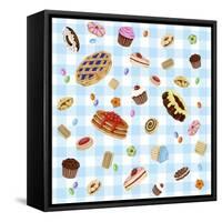 Sweets 4-Kimura Designs-Framed Stretched Canvas