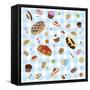 Sweets 4-Kimura Designs-Framed Stretched Canvas