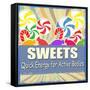 Sweets Vintage Grunge Poster-radubalint-Framed Stretched Canvas