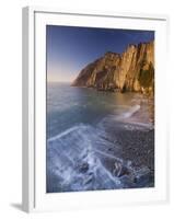 Swell at the Playa Del Silencio, Costa Verde, Asturias, Spain-Rainer Mirau-Framed Photographic Print