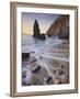 Swell in the Playa Del Silencio, Costa Verde, Asturias, Spain-Rainer Mirau-Framed Photographic Print