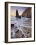 Swell in the Playa Del Silencio, Costa Verde, Asturias, Spain-Rainer Mirau-Framed Photographic Print