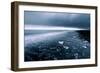 Swept Away, Black Sand Beach, Glacier Lagoon Iceland-Vincent James-Framed Photographic Print