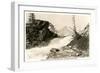 Swift Current Falls, Glacier-null-Framed Premium Giclee Print