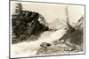 Swift Current Falls, Glacier-null-Mounted Art Print