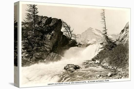 Swift Current Falls, Glacier-null-Stretched Canvas