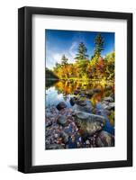 Swift River Autumn Reflections, New Hampshire-George Oze-Framed Photographic Print