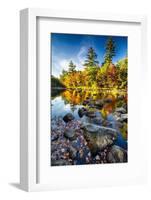 Swift River Autumn Reflections, New Hampshire-George Oze-Framed Photographic Print