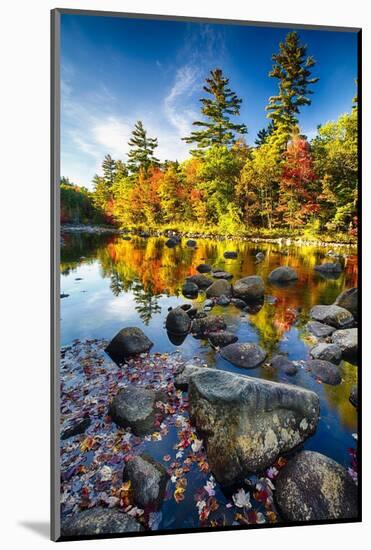 Swift River Autumn Reflections, New Hampshire-George Oze-Mounted Photographic Print