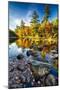 Swift River Autumn Reflections, New Hampshire-George Oze-Mounted Premium Photographic Print