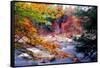Swift River Autumn Scenic, New Hampshire-George Oze-Framed Stretched Canvas