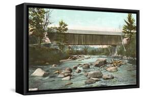 Swift River Bridge, Conway, New Hampshire-null-Framed Stretched Canvas