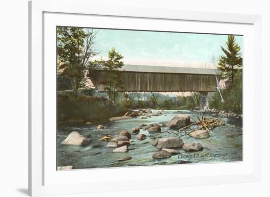 Swift River Bridge, Conway, New Hampshire-null-Framed Premium Giclee Print