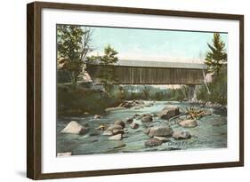 Swift River Bridge, Conway, New Hampshire-null-Framed Art Print