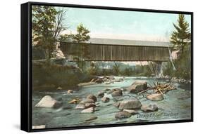 Swift River Bridge, Conway, New Hampshire-null-Framed Stretched Canvas