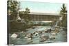 Swift River Bridge, Conway, New Hampshire-null-Stretched Canvas