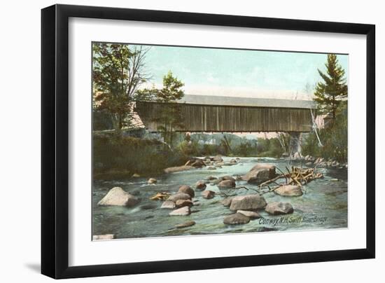 Swift River Bridge, Conway, New Hampshire-null-Framed Art Print