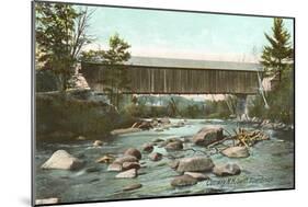 Swift River Bridge, Conway, New Hampshire-null-Mounted Art Print