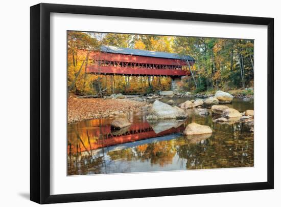 Swift River Covered Bridge-Alan Majchrowicz-Framed Photo