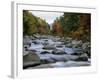 Swift River Flowing Through Forest in Autumn-James Randklev-Framed Photographic Print