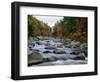 Swift River Flowing Through Forest in Autumn-James Randklev-Framed Photographic Print