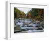 Swift River Flowing Through Forest in Autumn-James Randklev-Framed Photographic Print